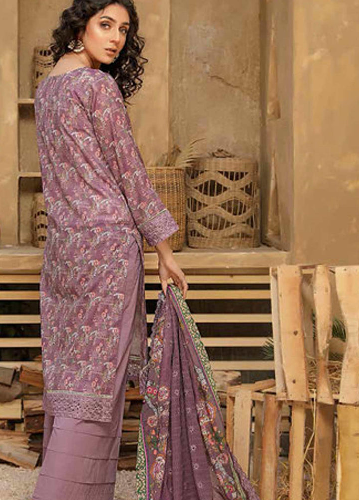 Mashal by Riaz Arts Embroidered Lawn Suits Unstitched 3 Piece RA21MH ML-02 - Summer Collection