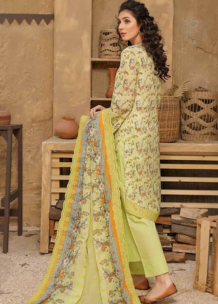 Mashal by Riaz Arts Embroidered Lawn Suits Unstitched 3 Piece RA21MH ML-03 - Summer Collection