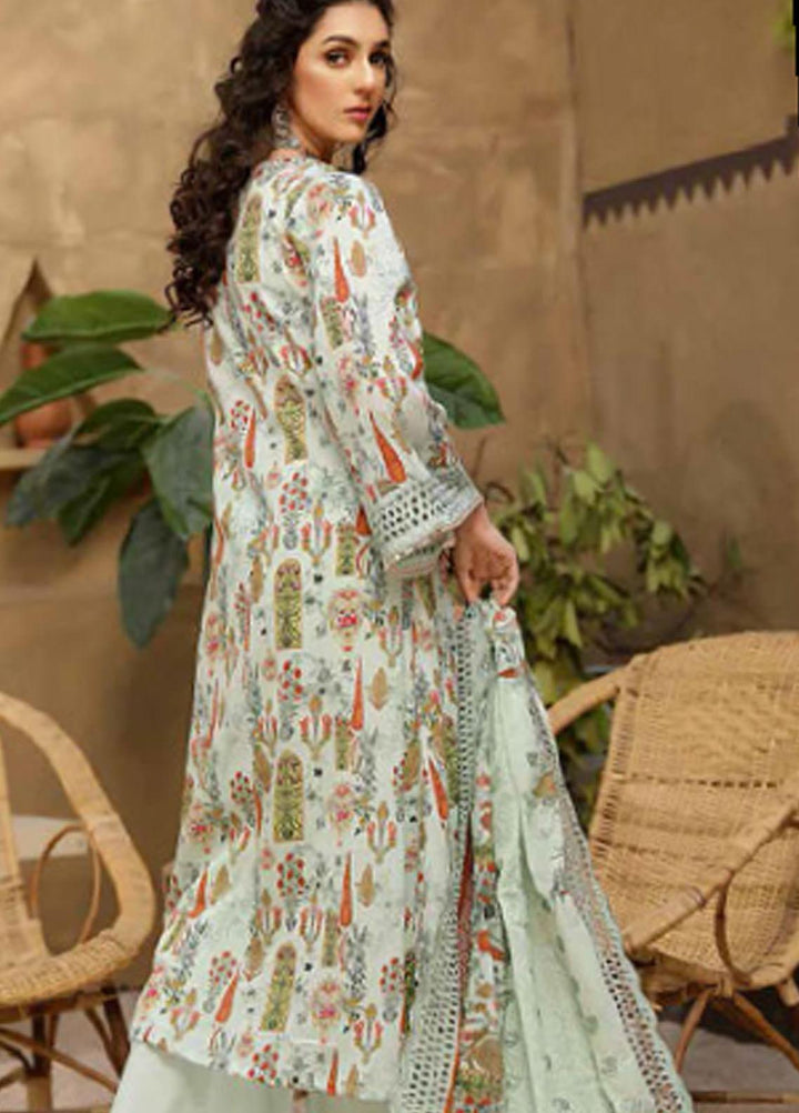 Mashal by Riaz Arts Embroidered Lawn Suits Unstitched 3 Piece RA21MH ML-04 - Summer Collection