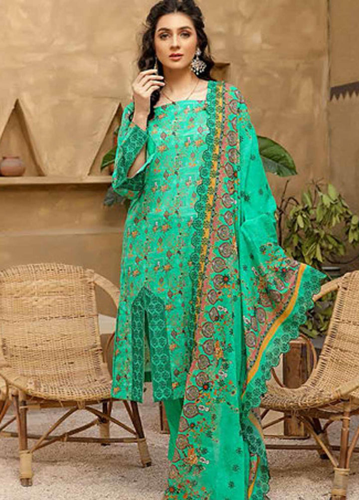 Mashal by Riaz Arts Embroidered Lawn Suits Unstitched 3 Piece RA21MH ML-07 - Summer Collection
