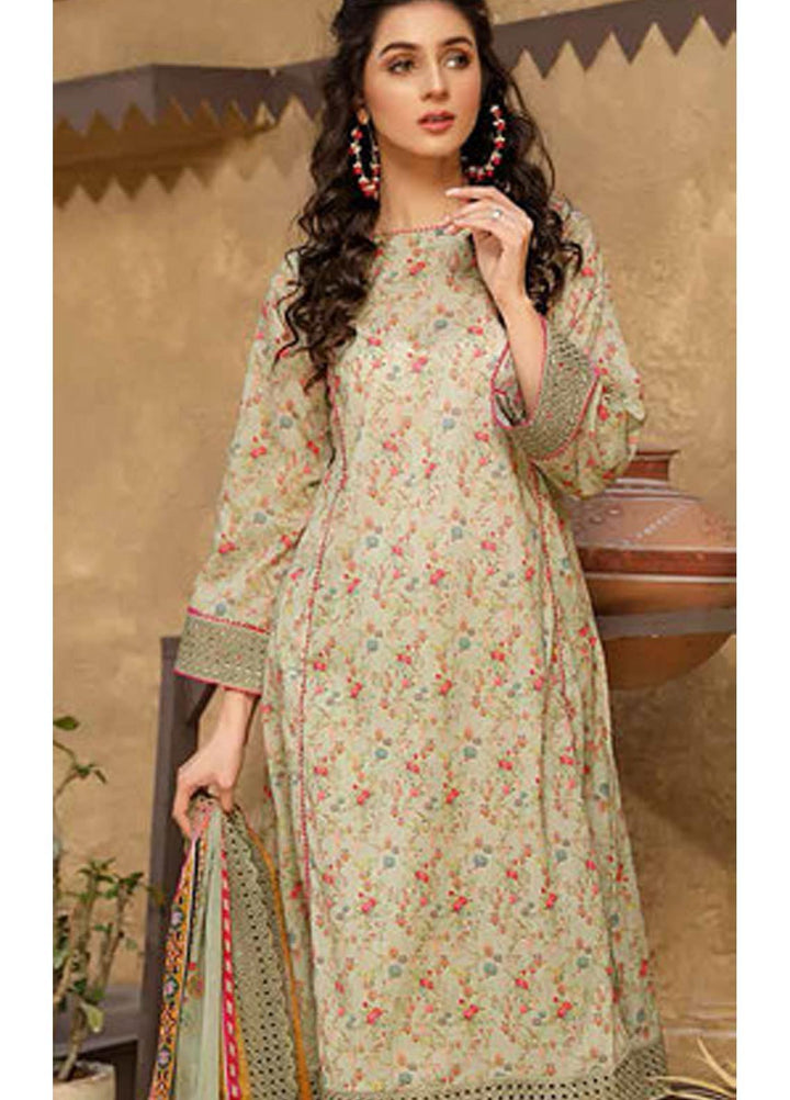 Mashal by Riaz Arts Embroidered Lawn Suits Unstitched 3 Piece RA21MH ML-08 - Summer Collection