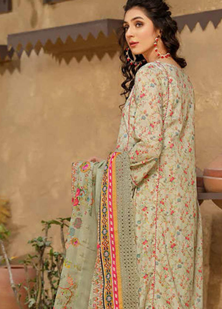Mashal by Riaz Arts Embroidered Lawn Suits Unstitched 3 Piece RA21MH ML-08 - Summer Collection