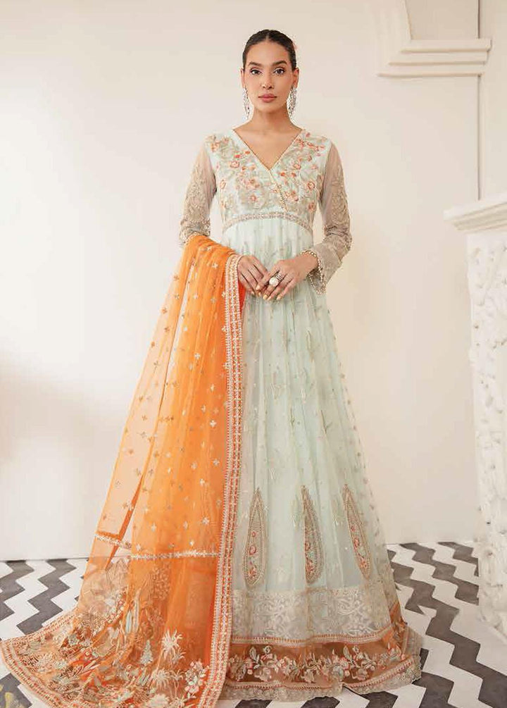 Mashal-e-Mahtaab By Serene Embroidered Net Suits Unstitched 3 Piece S-1054 Khalash - Summer Collection