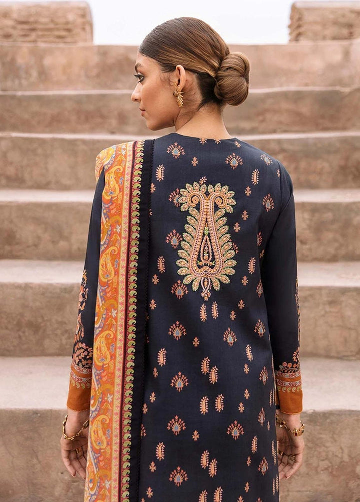 Mashriki Embroidered Lawn Suits Unstitched 3 Piece MSH21L 01B - Summer Collection