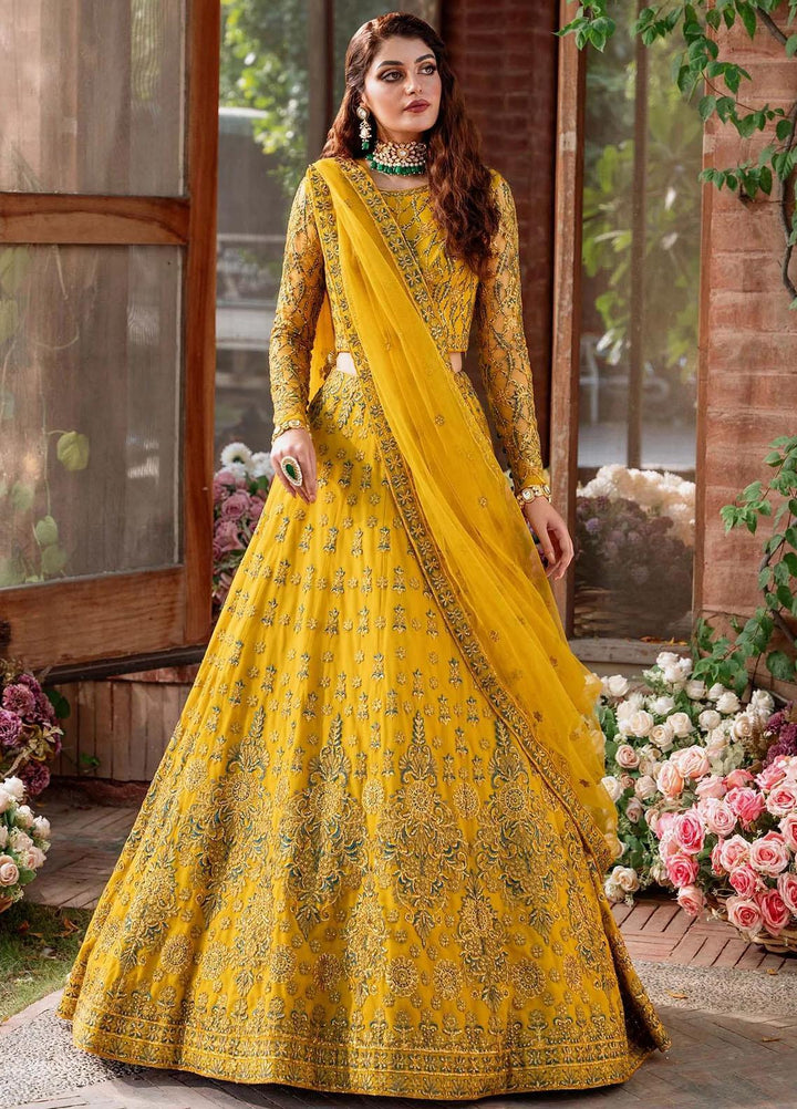 Mastani By Akbar Aslam Embroidered Net Suits Unstitched 3 Piece AA23MS 1491 Shehernaz - Wedding Collection