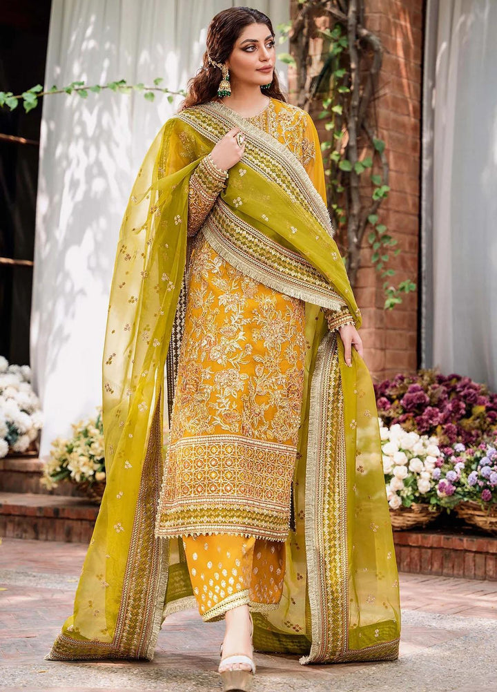 Mastani By Akbar Aslam Embroidered Organza Suits Unstitched 3 Piece AA23MS 1498 Roohi - Wedding Collection