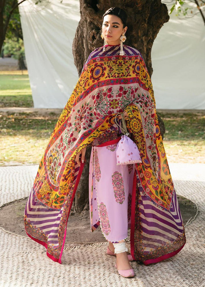 Mausam by Hussain Rehar Embroidered Lawn Suits Unstitched 3 Piece HRR23M Kasni - Eid Collection