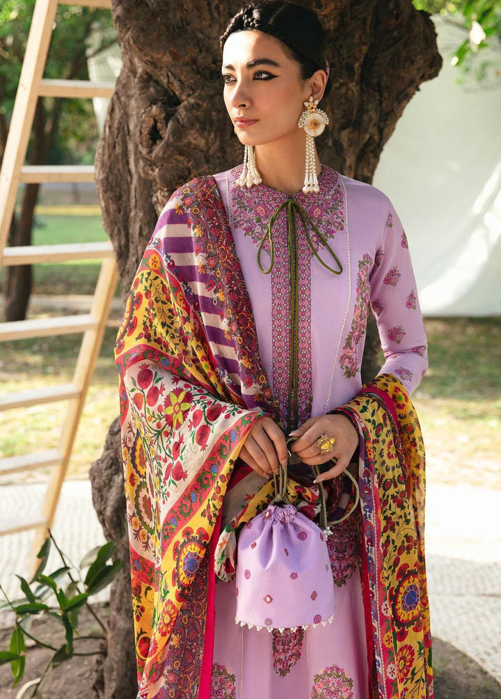 Mausam by Hussain Rehar Embroidered Lawn Suits Unstitched 3 Piece HRR23M Kasni - Eid Collection