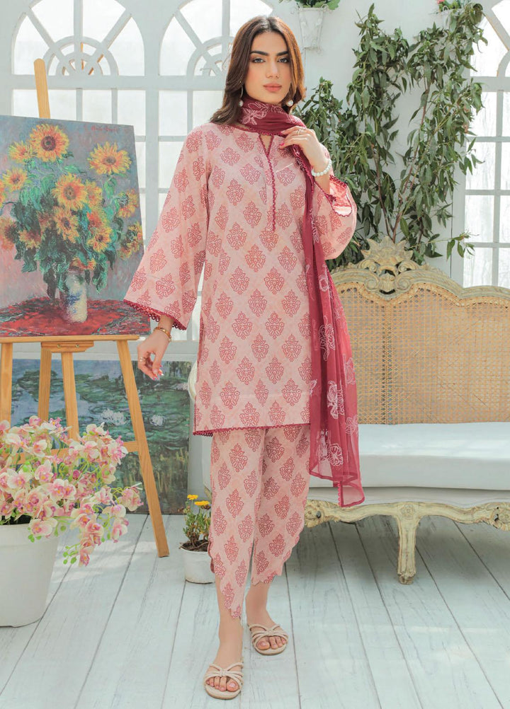 Maya By Humdum Printed Lawn Suits Unstitched 3 Piece HD23MY D-03 - Summer Collection