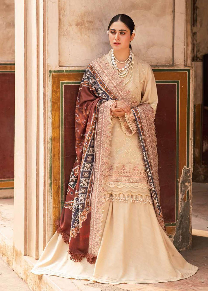 Maya By Nureh Embroidered Khaddar Suits Unstitched 3 Piece NU22MK NW-67 - Winter Collection