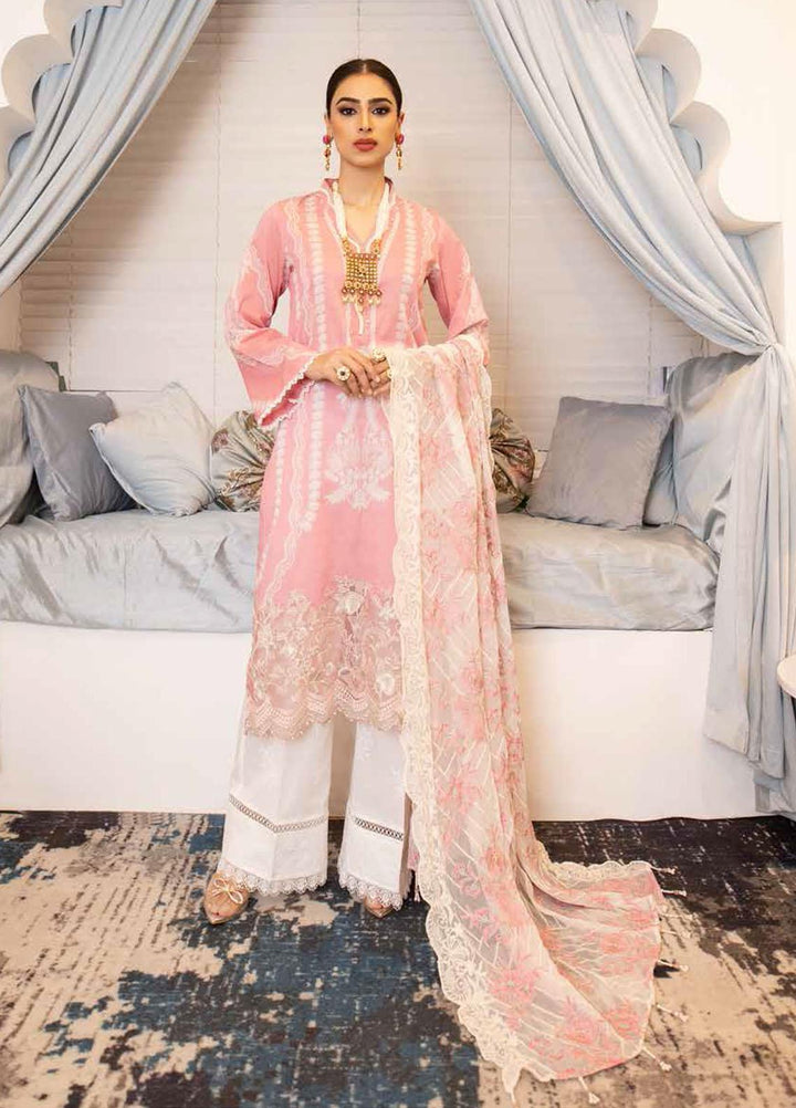 Maya by Nureh Embroidered Lawn Suits Unstitched 3 Piece NU21ML 18 - Summer Collection