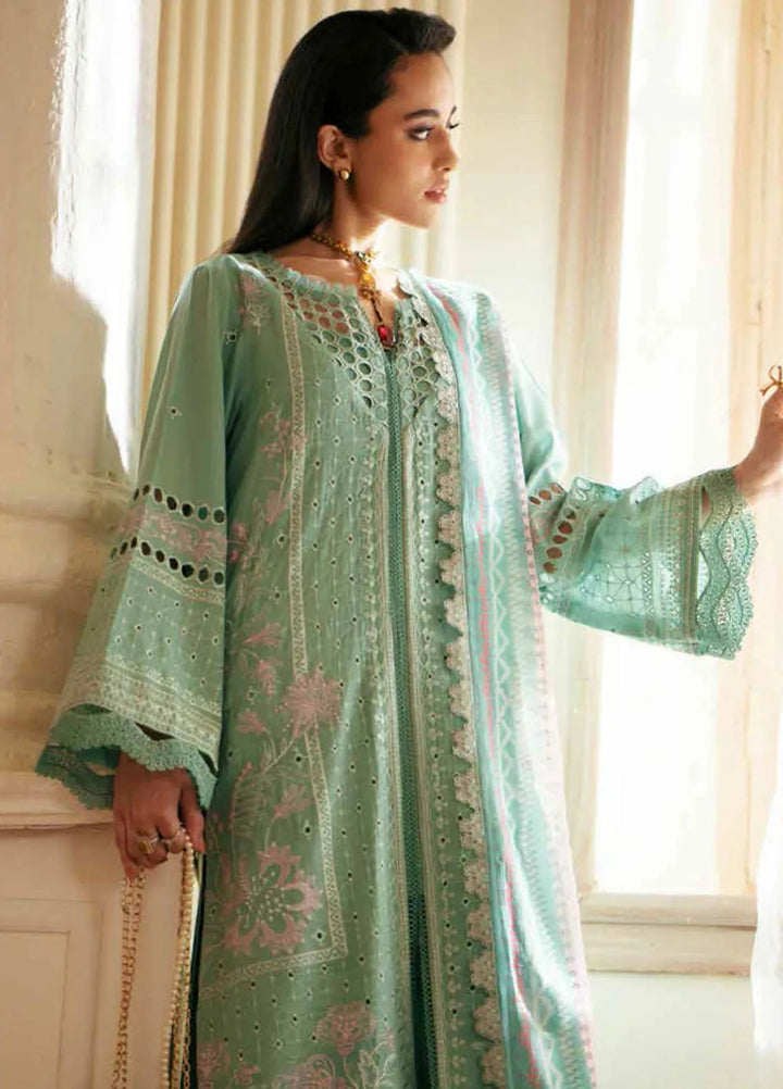 Maya By Nureh  Embroidered Lawn Suit Unstitched 3 Piece NU24ML NS-144 - Summer Collection