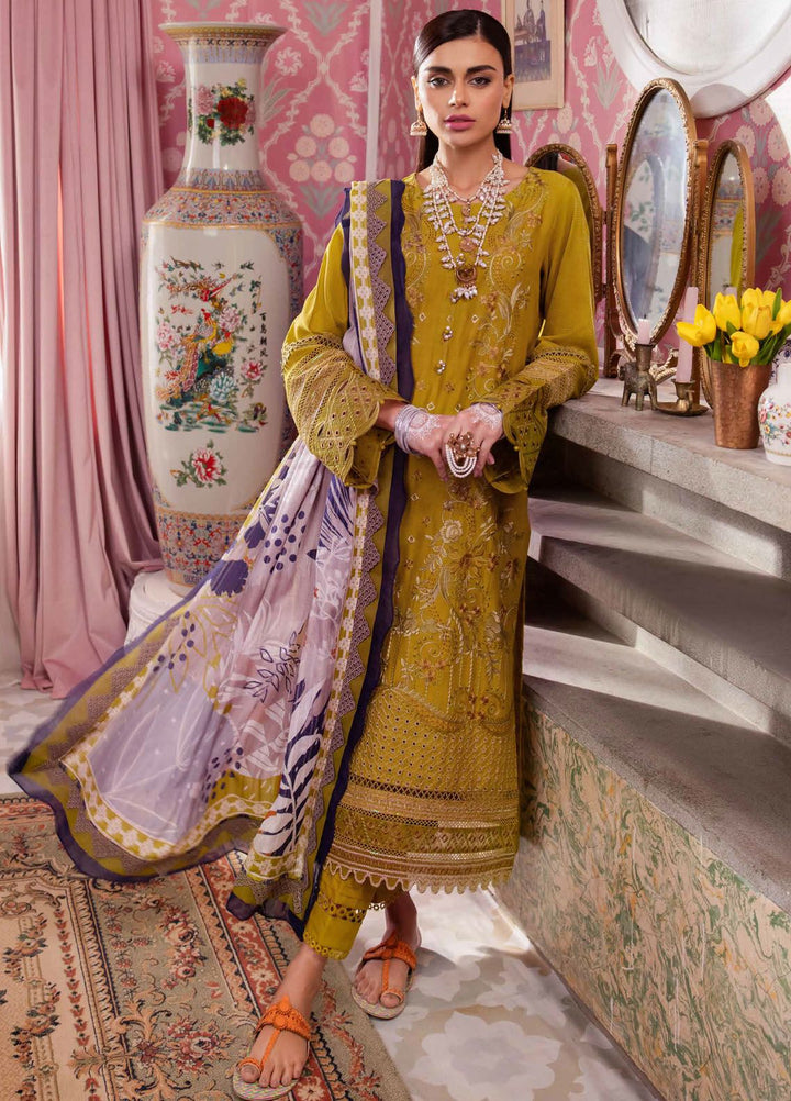 Maya by Nureh Embroidered Lawn Suits Unstitched 3 Piece NU24MJ NS-111 - Summer Collection