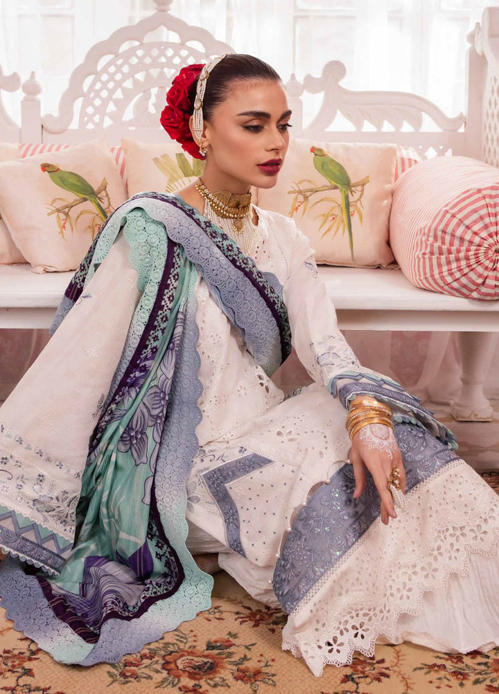 Maya by Nureh Embroidered Lawn Suits Unstitched 3 Piece NU24MJ NS-112 - Summer Collection