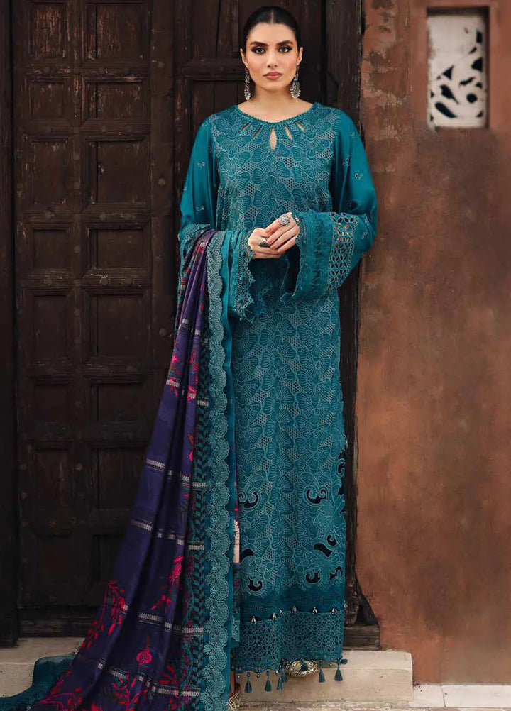 Maya By Nureh Embroidered Linen Suit Unstitched 3 Piece NU24MUL NW-81 - Fall Collection