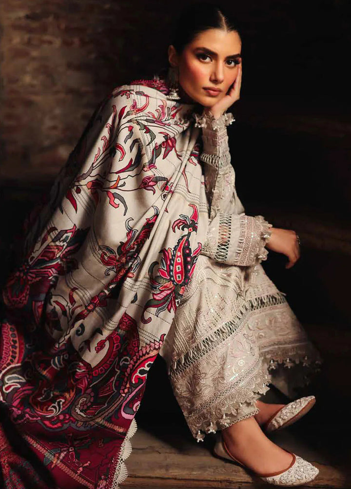 Maya By Nureh Embroidered Linen Suit Unstitched 3 Piece NU24MUL NW-87 - Fall Collection