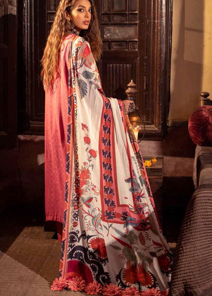 Maya By Nureh Embroidered Linen Suits Unstitched 3 Piece NU21LN 29 SILVA - Winter Collection