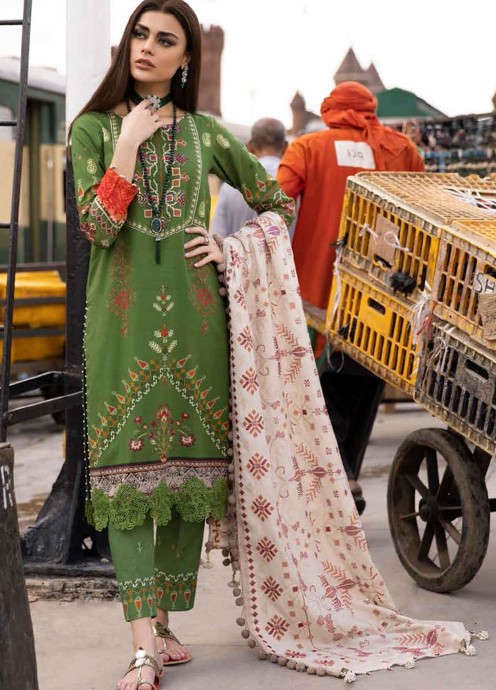 Maya by Nureh Embroidered Slub Khaddar Suits Unstitched 3 Piece NU21MW NW-44 - Winter Collection