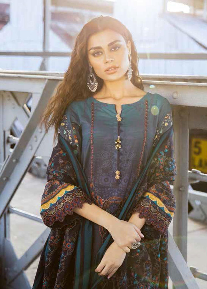 Maya by Nureh Embroidered Slub Khaddar Suits Unstitched 3 Piece NU21MW NW-48 - Winter Collection