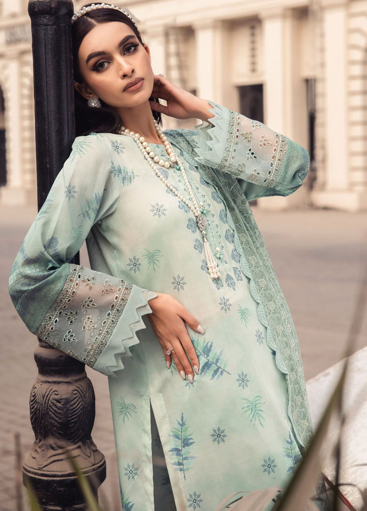 Maya Swiss by Nureh Embroidered Swiss Lawn Suits Unstitched 3 Piece NU24MS NS-118 - Summer Collection