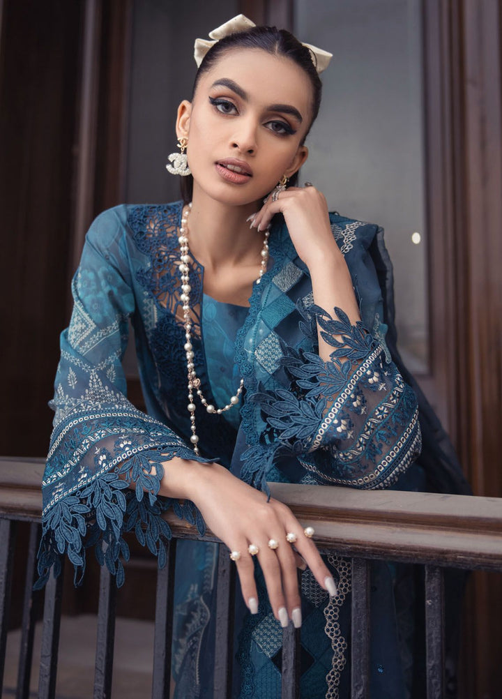 Maya Swiss by Nureh Embroidered Swiss Lawn Suits Unstitched 3 Piece NU24MS NS-120 - Summer Collection