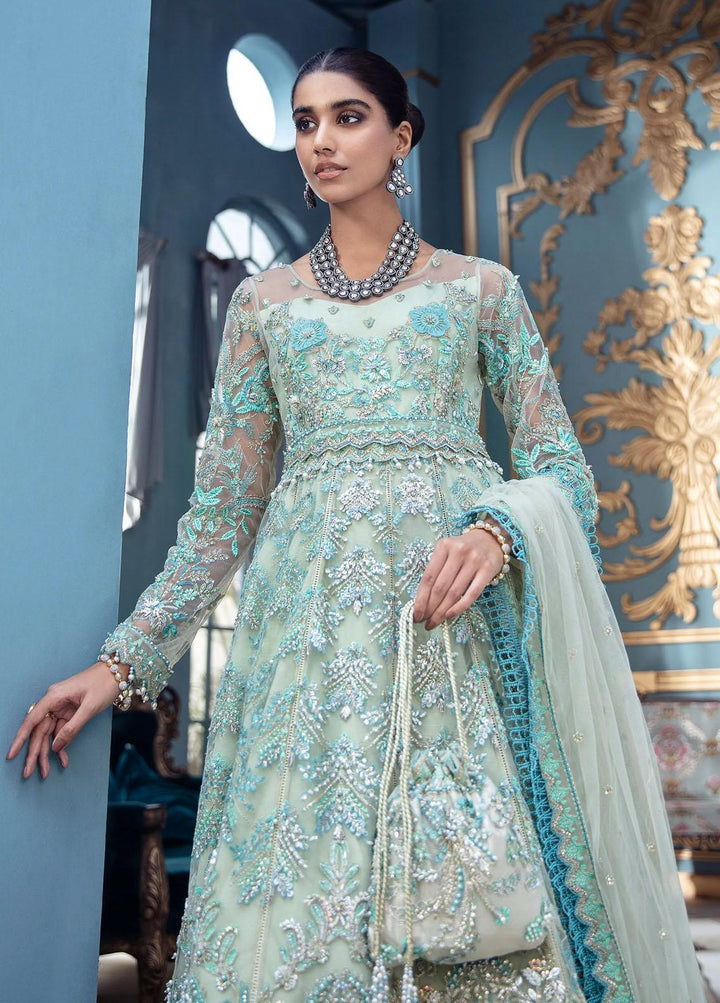 Mayal By Suveez Embroidered Net Suits Unstitched 3 Piece SZ22M LP-10 Mahrosh - Luxury Collection