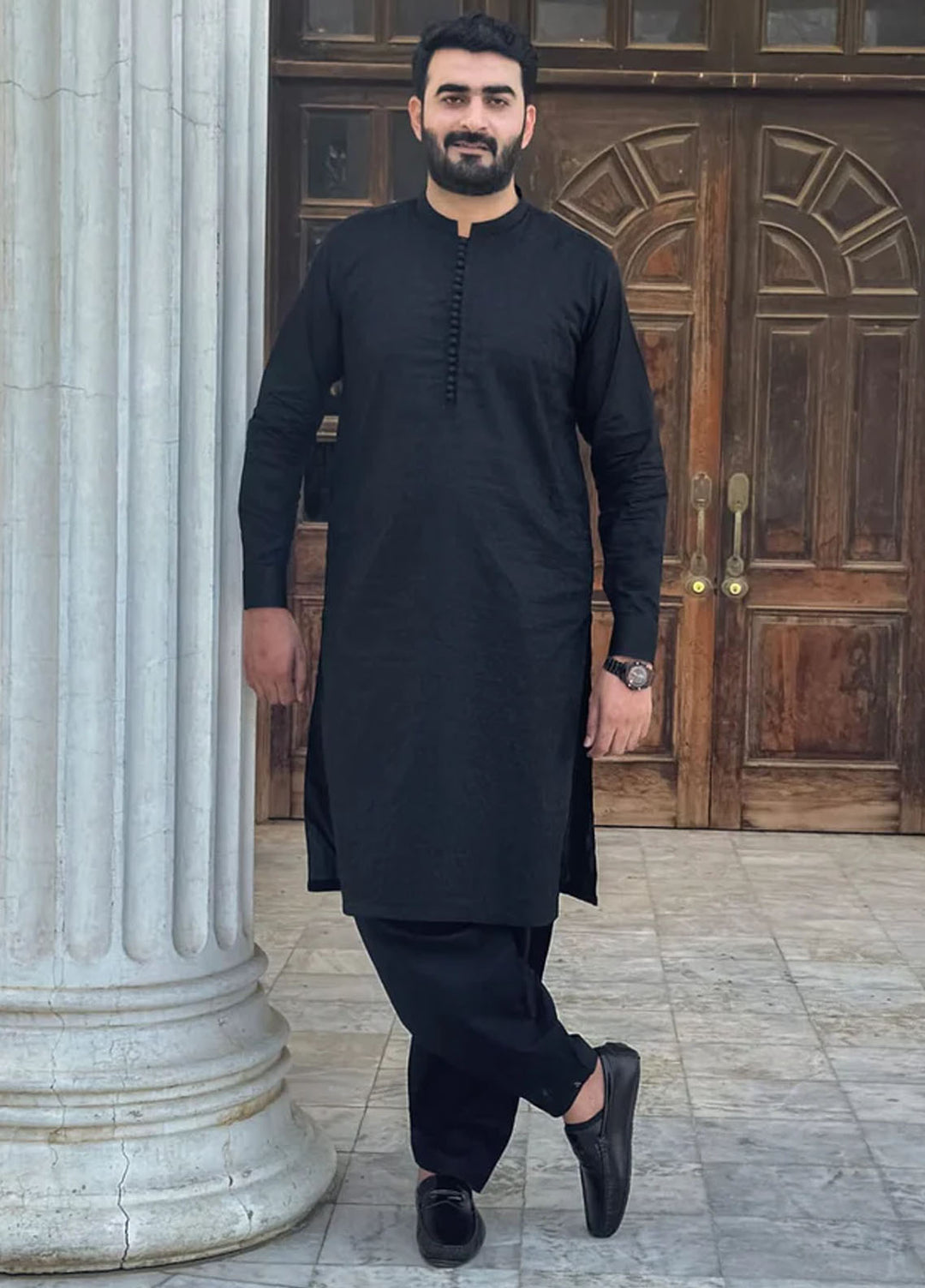 Mazham Pret Embroidered Wash N wear Kurta Pajama BCEF