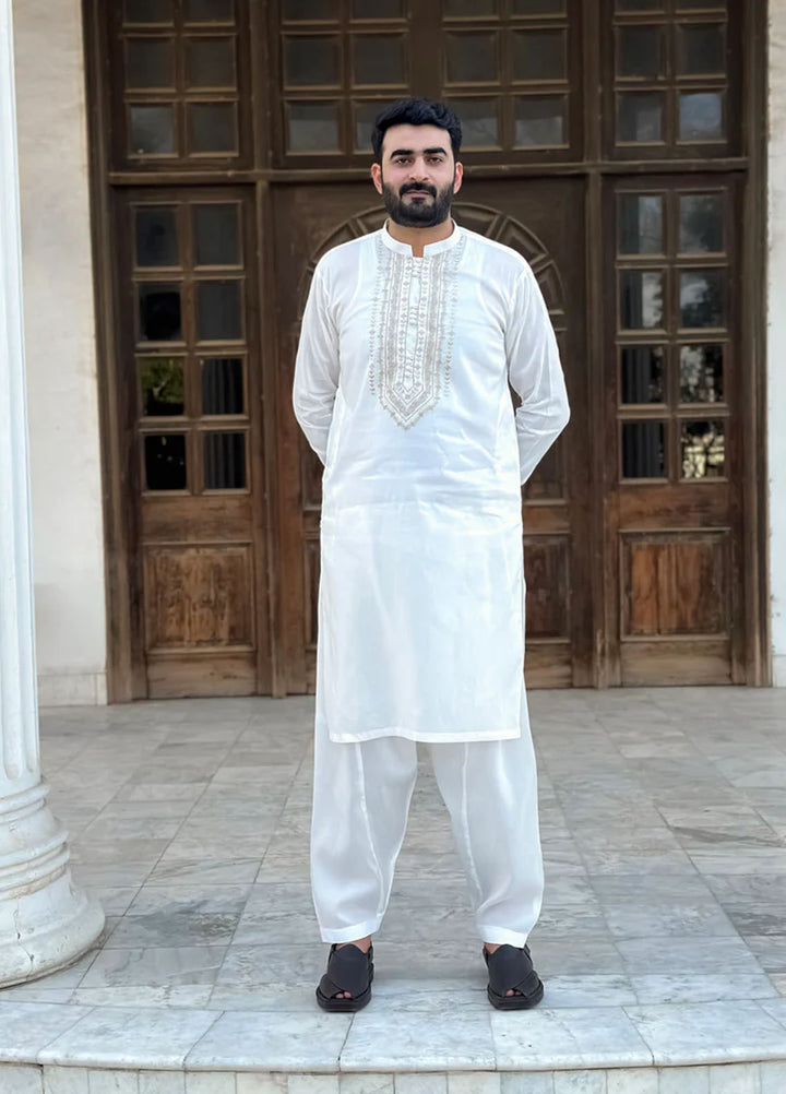Mazham Pret Embroidered Wash N wear Kurta Pajama OFCECG