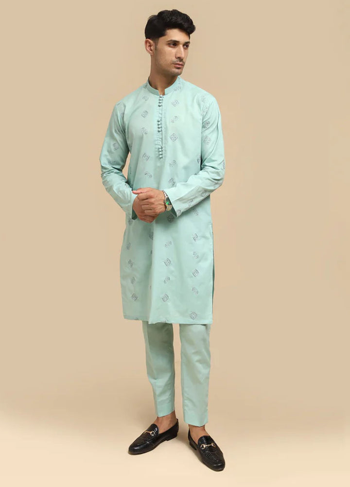 Mazham Pret Embroidered Wash N wear Kurta Pajama SSCEKT-MED2222