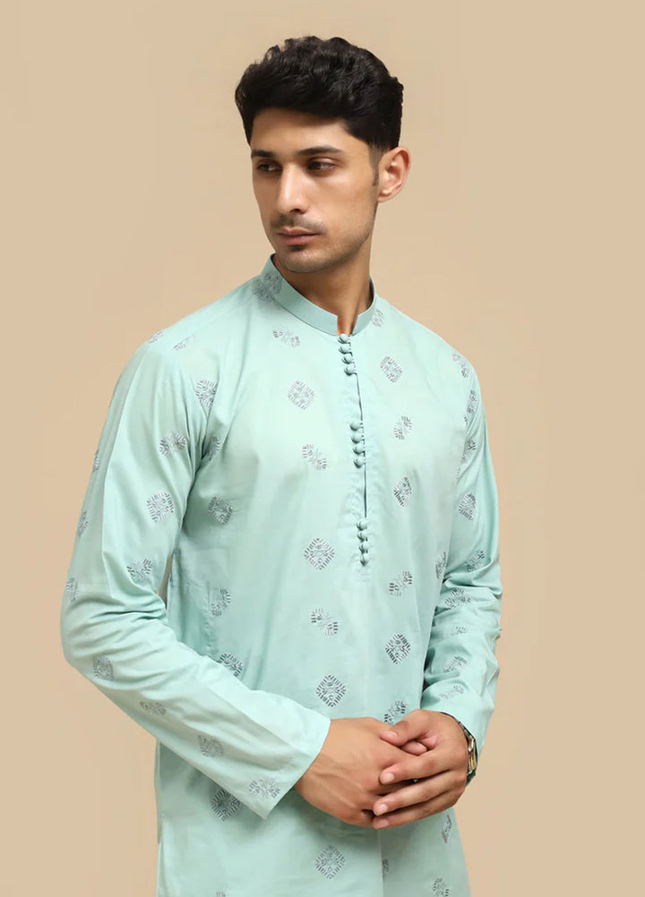 Mazham Pret Embroidered Wash N wear Kurta Pajama SSCEKT-MED2222