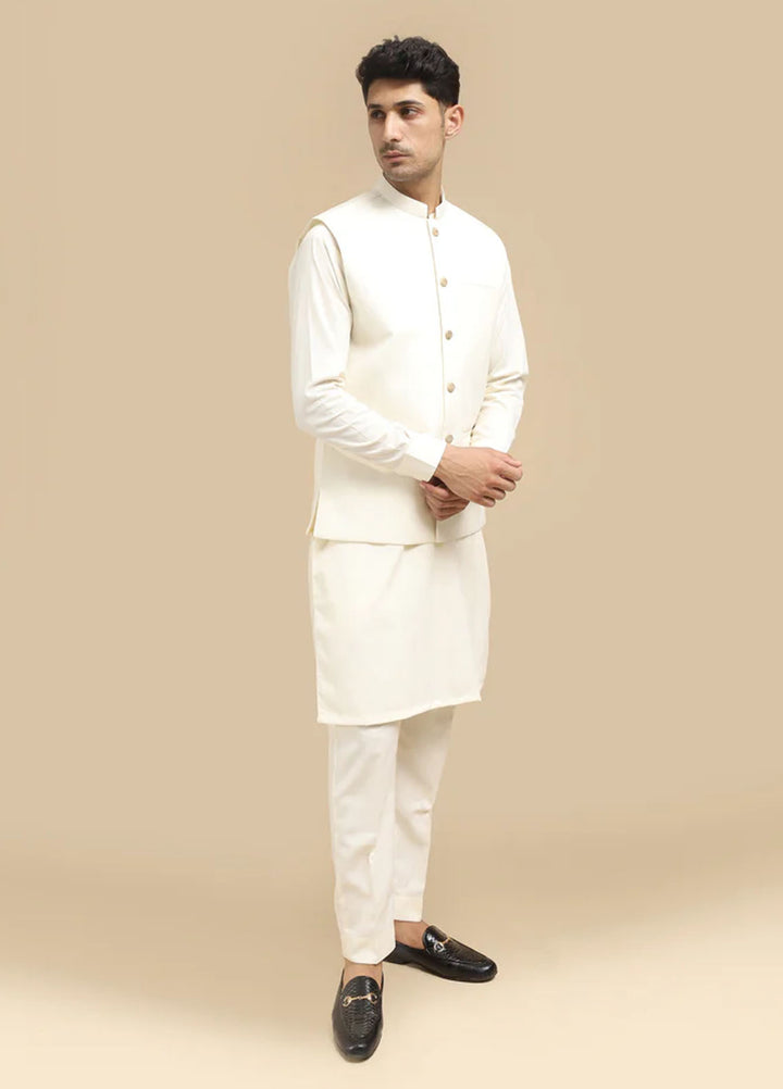 Mazham Pret Plain Blended 3 Piece Suit BKTWBW