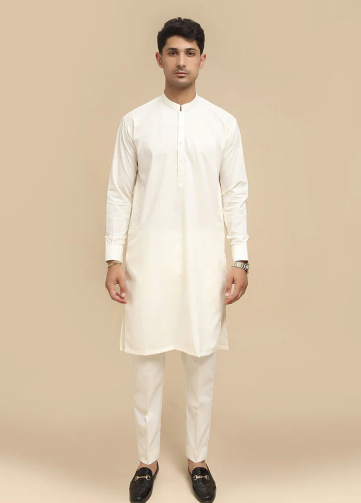 Mazham Pret Plain Blended Kurta-Shalwar BBKT-S-M