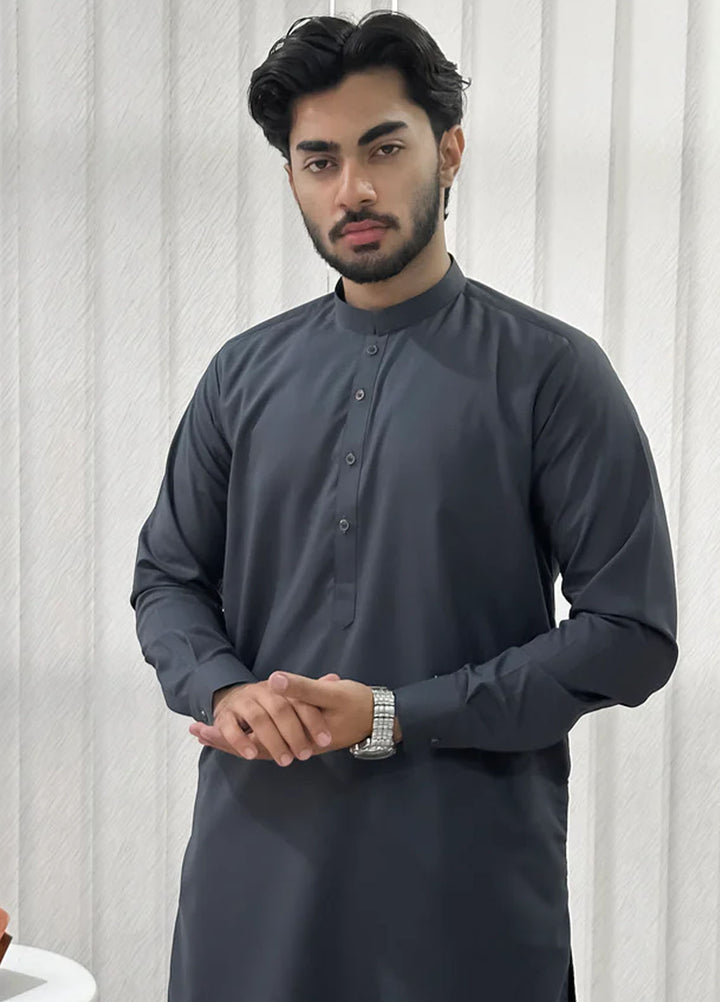 Mazham Pret Plain Blended Kurta-Shalwar GBKS-S-M