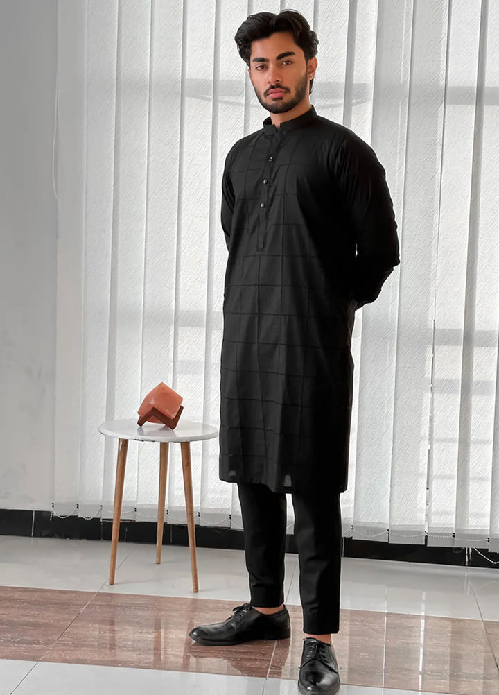 Mazham Pret Plain Cotton Kurta-Shalwar BCKTTF-S-T