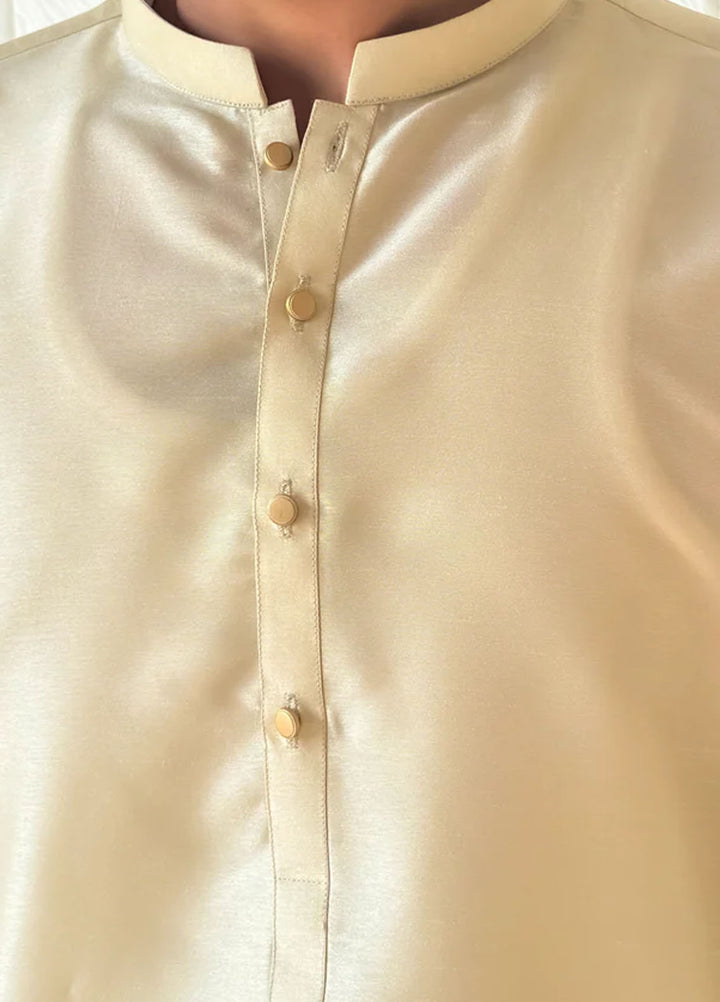 Mazham Pret Plain Raw Silk Kurta-Pajama LYKT-S-M