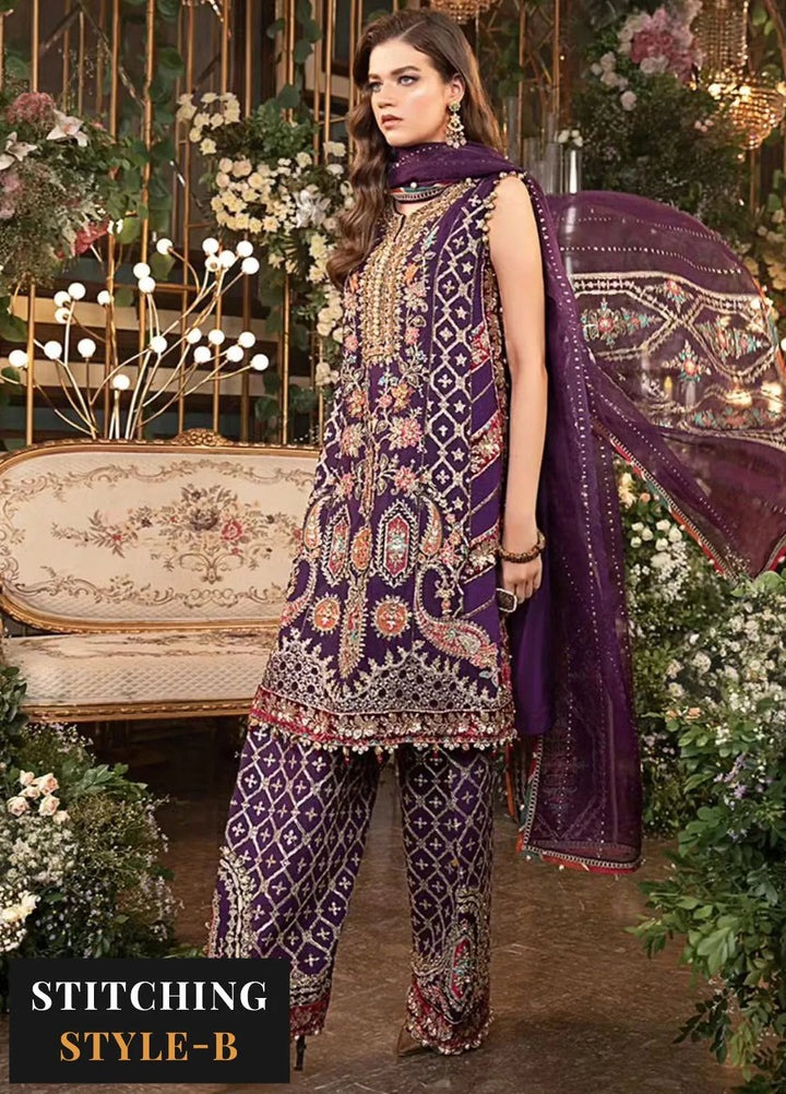 Mbroidered By Maria B Embroidered Suit Unstitched 3 Piece MB24MW D-03 - Wedding Collection