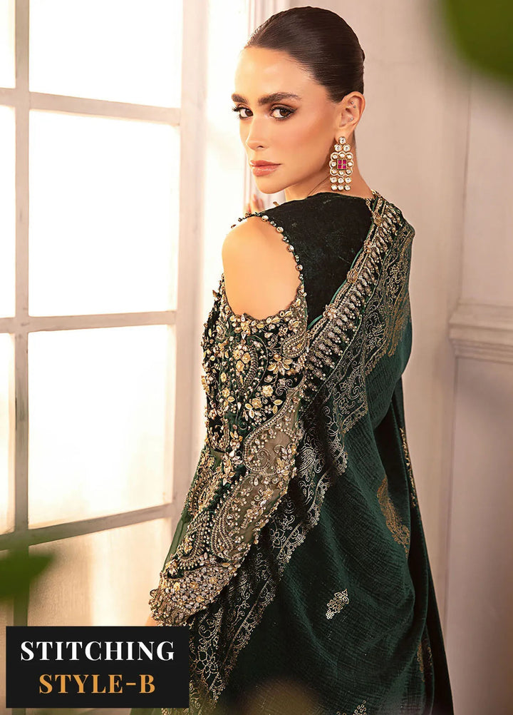 Mbroidered By Maria B Embroidered Suit Unstitched 3 Piece MB24MW D-04 - Wedding Collection