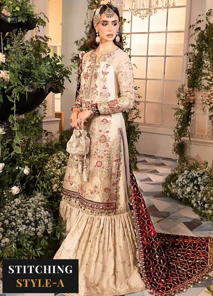 Mbroidered By Maria B Embroidered Suit Unstitched 3 Piece MB24MW D-05 - Wedding Collection