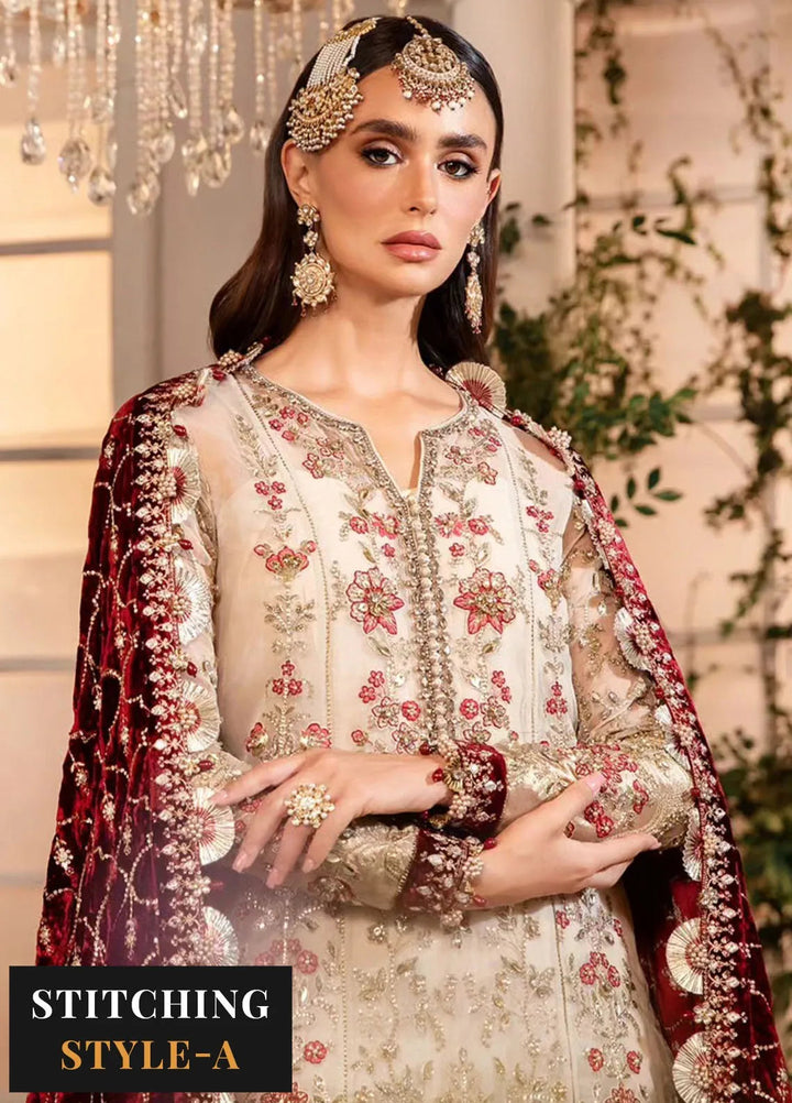 Mbroidered By Maria B Embroidered Suit Unstitched 3 Piece MB24MW D-05 - Wedding Collection