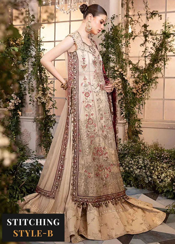 Mbroidered By Maria B Embroidered Suit Unstitched 3 Piece MB24MW D-05 - Wedding Collection