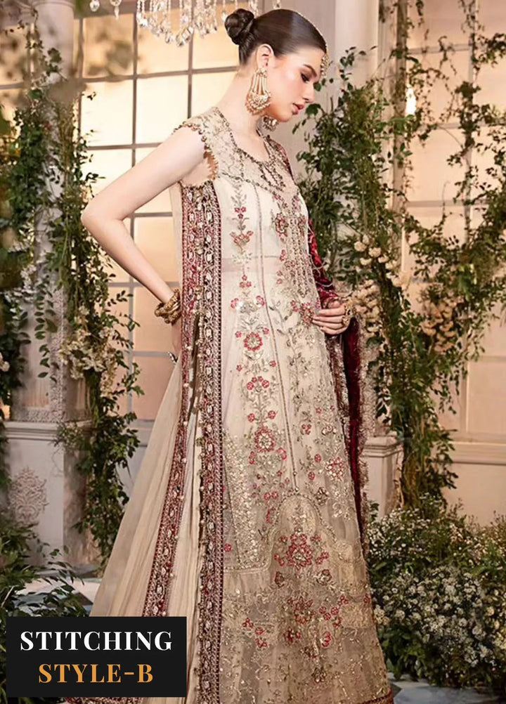 Mbroidered By Maria B Embroidered Suit Unstitched 3 Piece MB24MW D-05 - Wedding Collection