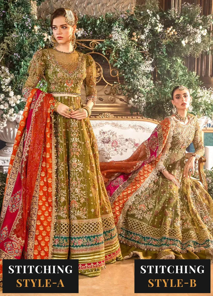 Mbroidered By Maria B Embroidered Suit Unstitched 3 Piece MB24MW D-06 - Wedding Collection