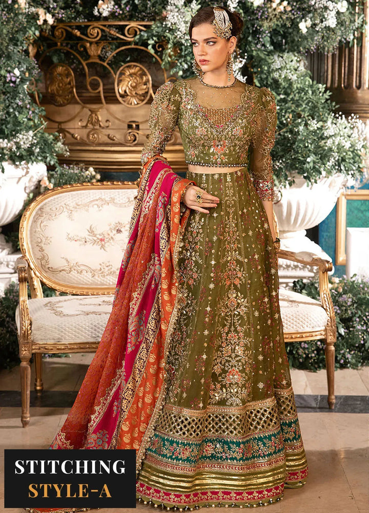 Mbroidered By Maria B Embroidered Suit Unstitched 3 Piece MB24MW D-06 - Wedding Collection