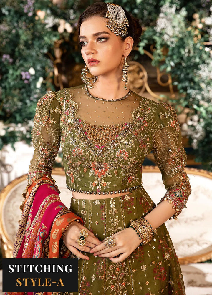 Mbroidered By Maria B Embroidered Suit Unstitched 3 Piece MB24MW D-06 - Wedding Collection