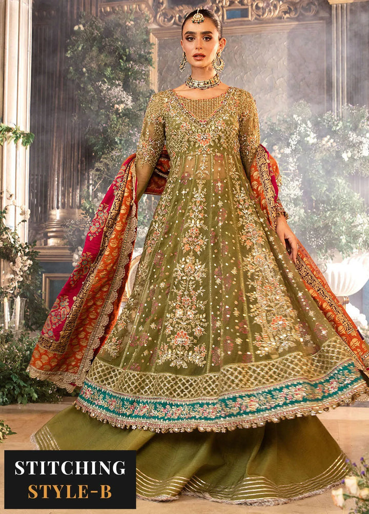 Mbroidered By Maria B Embroidered Suit Unstitched 3 Piece MB24MW D-06 - Wedding Collection