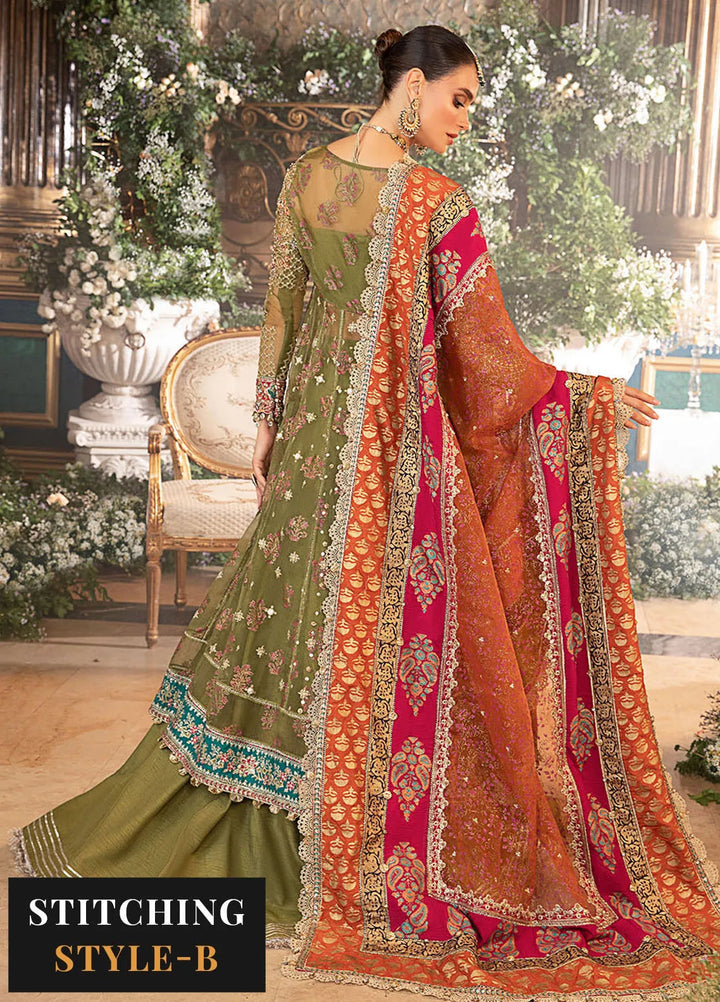 Mbroidered By Maria B Embroidered Suit Unstitched 3 Piece MB24MW D-06 - Wedding Collection