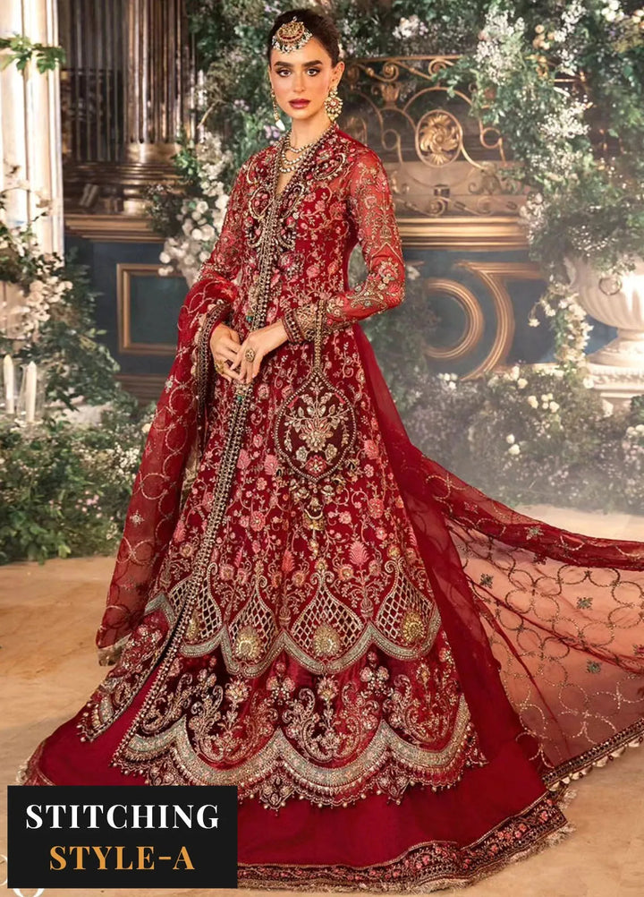 Mbroidered By Maria B Embroidered Suit Unstitched 3 Piece MB24MW D-08 - Wedding Collection