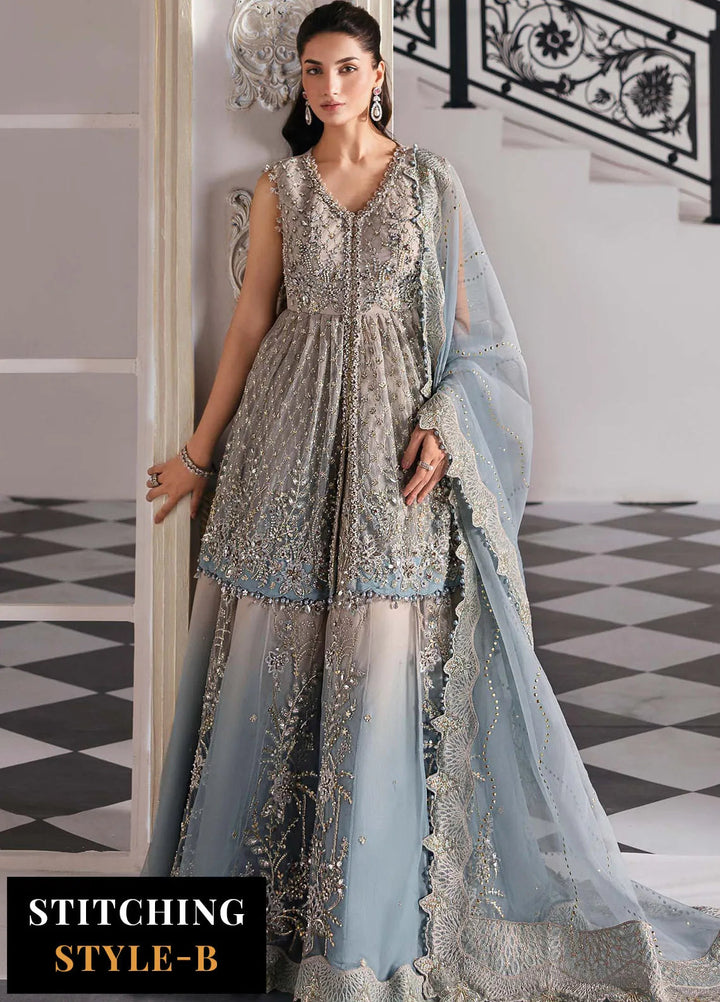 Mbroidered by Maria B Embroidered Suits Unstitched 3 Piece MB25MF D-02 - Formals Collection