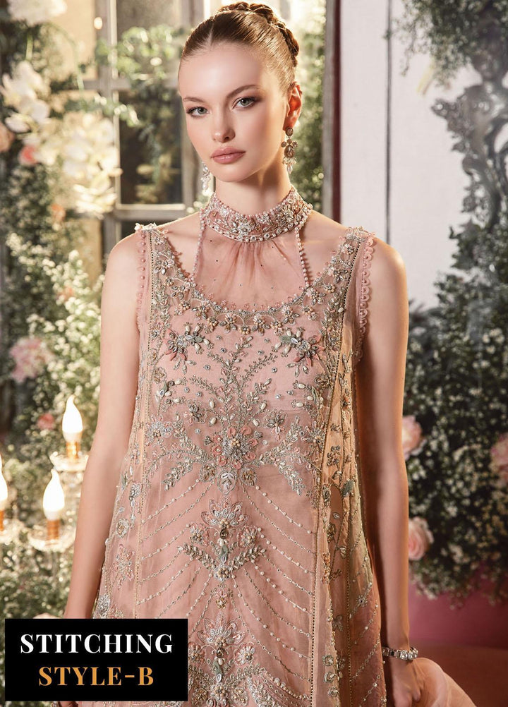 Mbroidered By Maria B Embroidered Organza Suits Unstitched 4 Piece MB23MW D6 - Luxury Collection