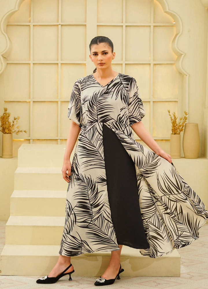 Mebae Apparels Pret 1 Piece Tropical Charm Front-Open Frock